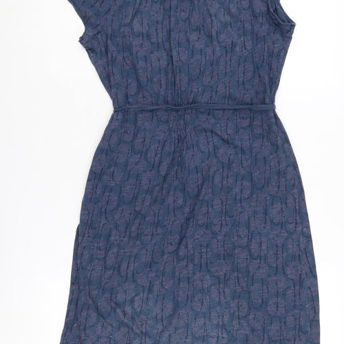 White Stuff Women's Blue T-Shirt Dress Size 14