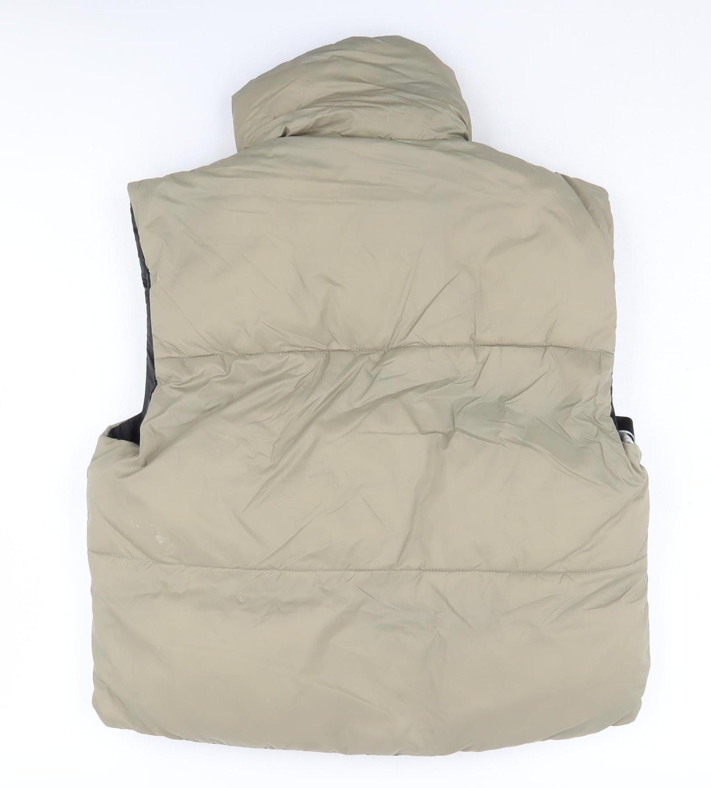 Zara Women's Beige S Waistcoat with Full Zip