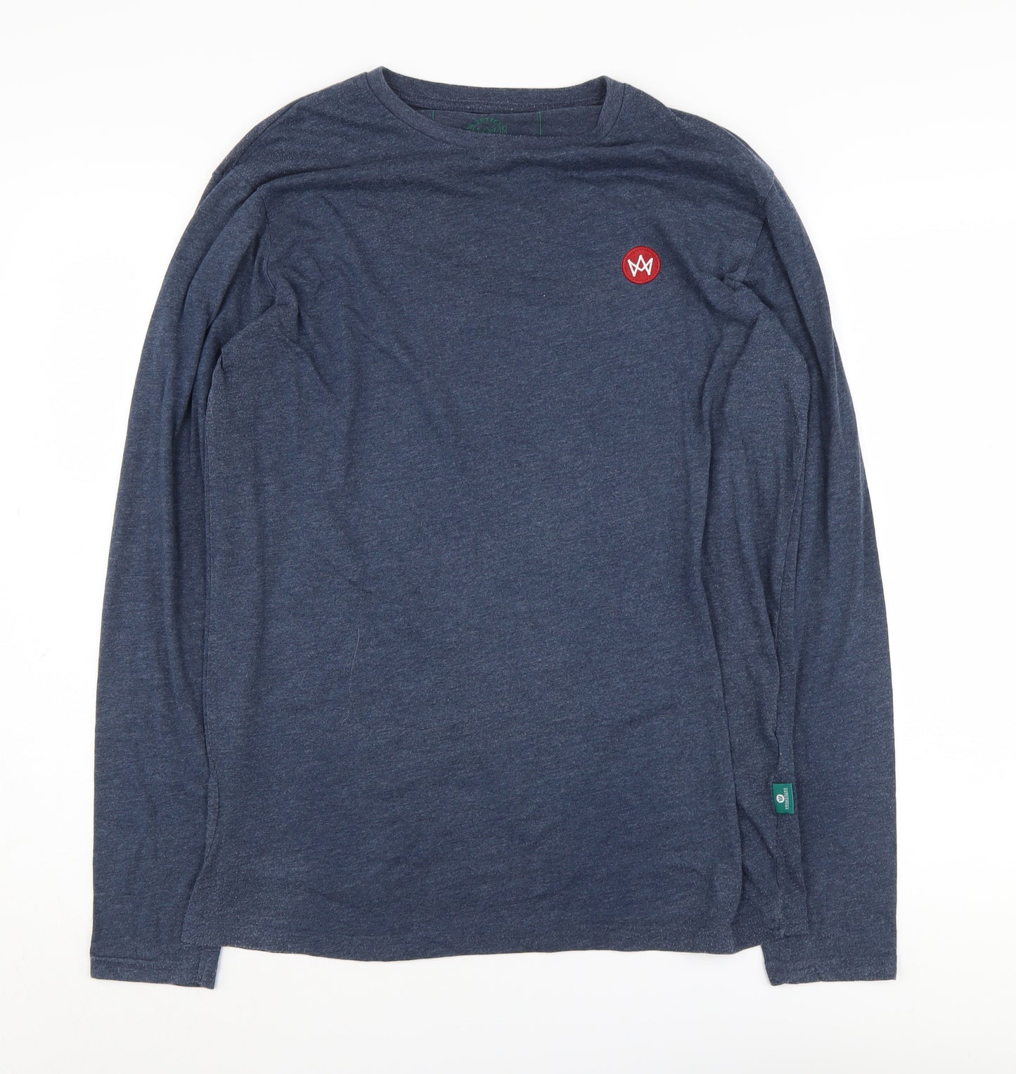 Kronstadt Men's Blue Long Sleeve Crew Neck T-Shirt M