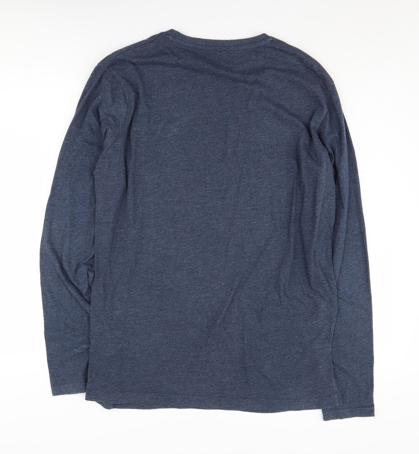 Kronstadt Men's Blue Long Sleeve Crew Neck T-Shirt M