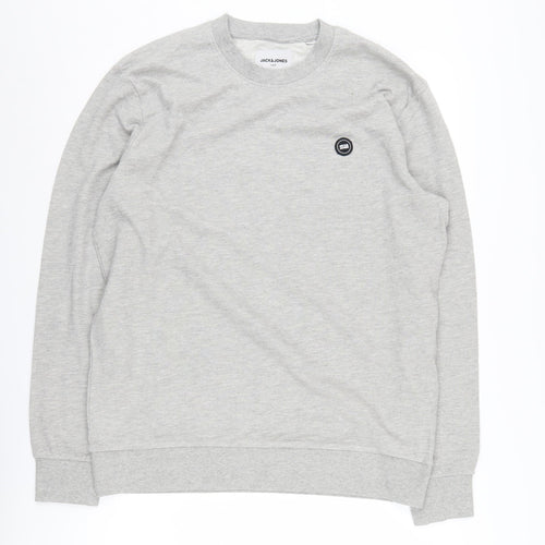 Jack & Jones Men's Grey XL Pullover Sweatshirt