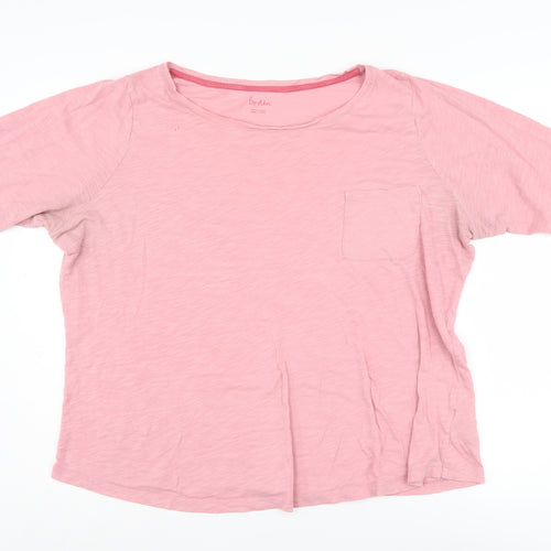 Boden Women's Pink T-Shirt, Size 22, Plus Size, Relaxed Fit