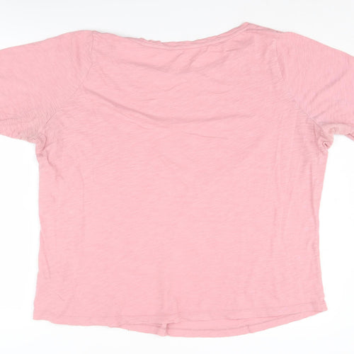 Boden Women's Pink T-Shirt, Size 22, Plus Size, Relaxed Fit