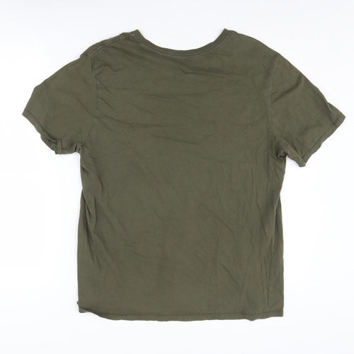 Nike Men's Green Athletic Crew Neck T-Shirt L