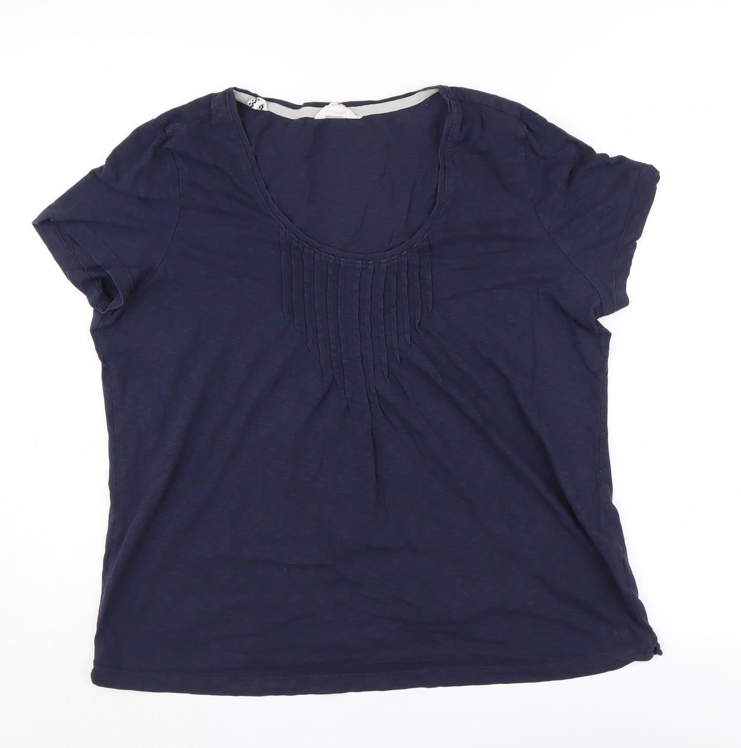 White Stuff Women's Blue T-Shirt, Size 18, Casual Style