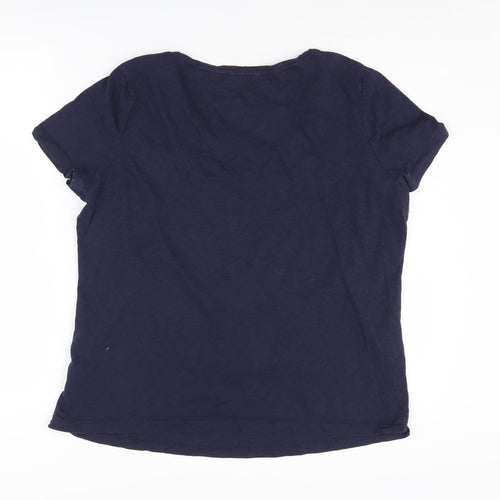 White Stuff Women's Blue T-Shirt, Size 18, Casual Style