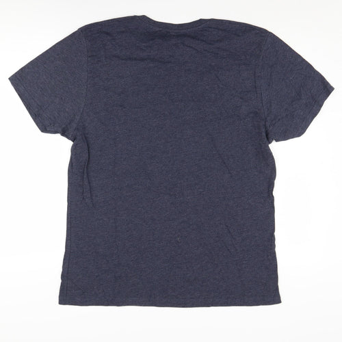 Salvage Men's Blue Band Of Horses T-Shirt L - Recycled Cotton