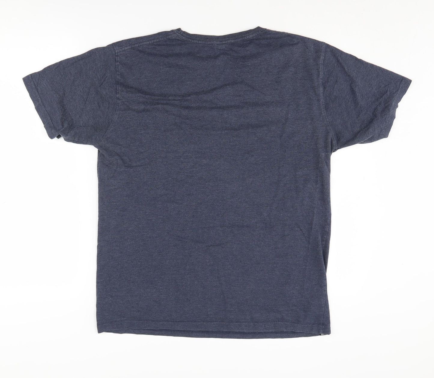 Saltrock Men's Blue Graphic Print T-Shirt - Large