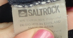 Saltrock Men's Blue Graphic Print T-Shirt - Large