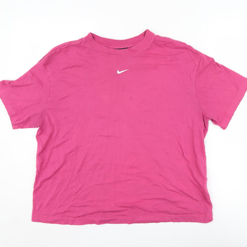 Nike Women's Pink Basic T-Shirt - M