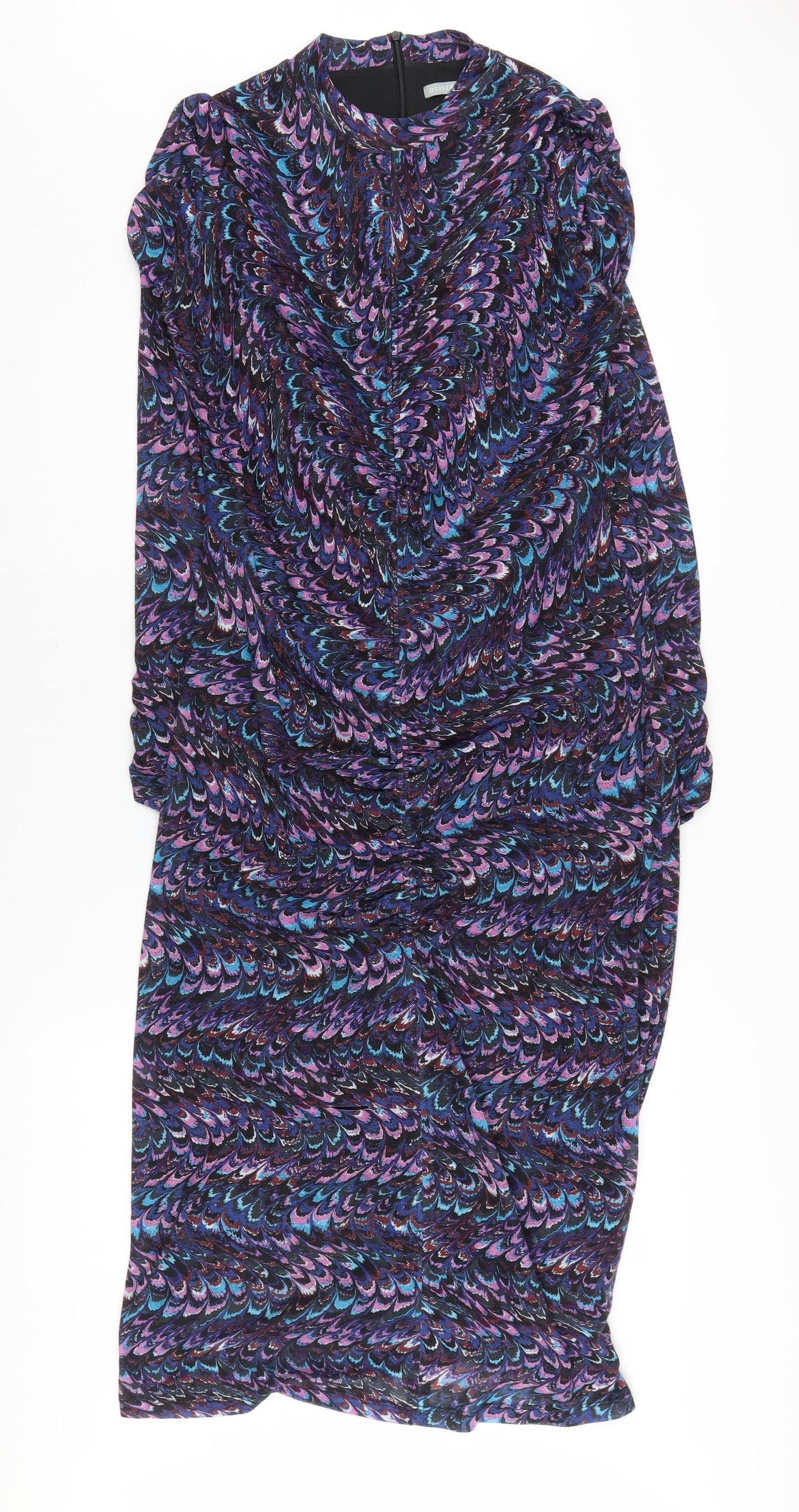 Oliver Bonas Women's Multicoloured Sheath Dress Size 12