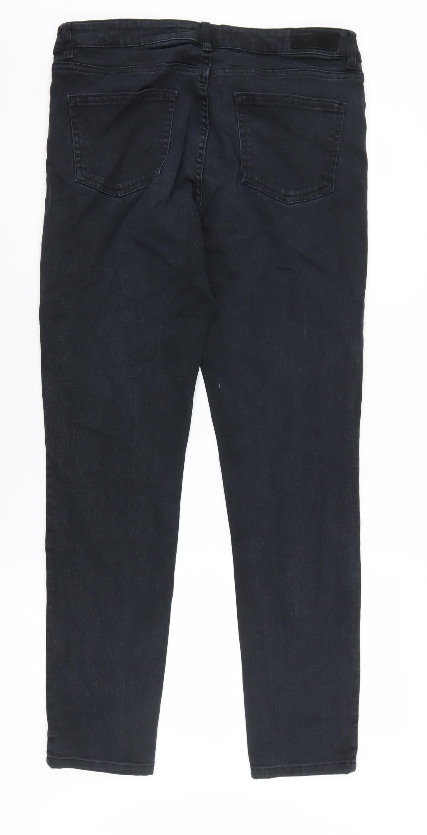 Next Women's Black Skinny Jeans, Size 12, Relaxed Fit