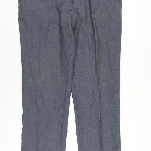 Ted Baker Men's Grey Dress Pants, Size 34S, Slim Fit