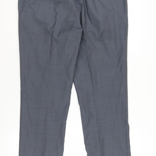 Ted Baker Men's Grey Dress Pants, Size 34S, Slim Fit