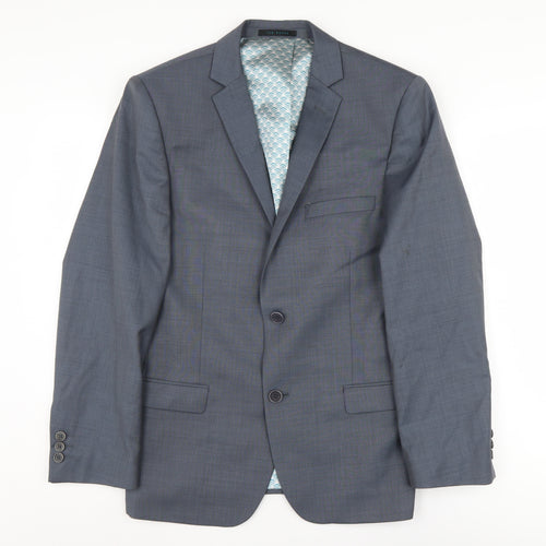 Ted Baker Men's Grey Blazer 38S Single-Breasted Formal