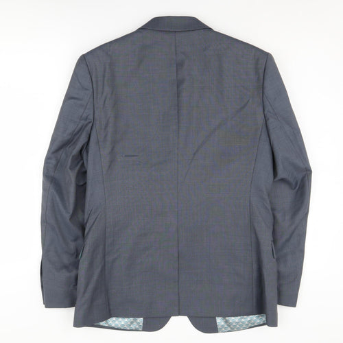 Ted Baker Men's Grey Blazer 38S Single-Breasted Formal