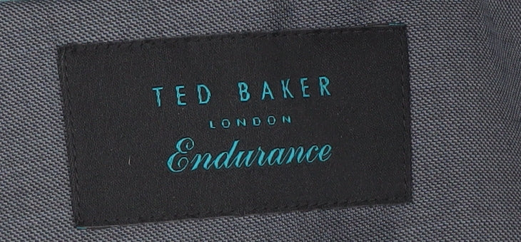 Ted Baker Men's Grey Blazer 38S Single-Breasted Formal