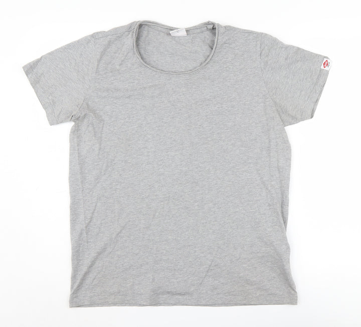 Le Coq Sportif Grey T-Shirt M Unisex Crew Neck Casual