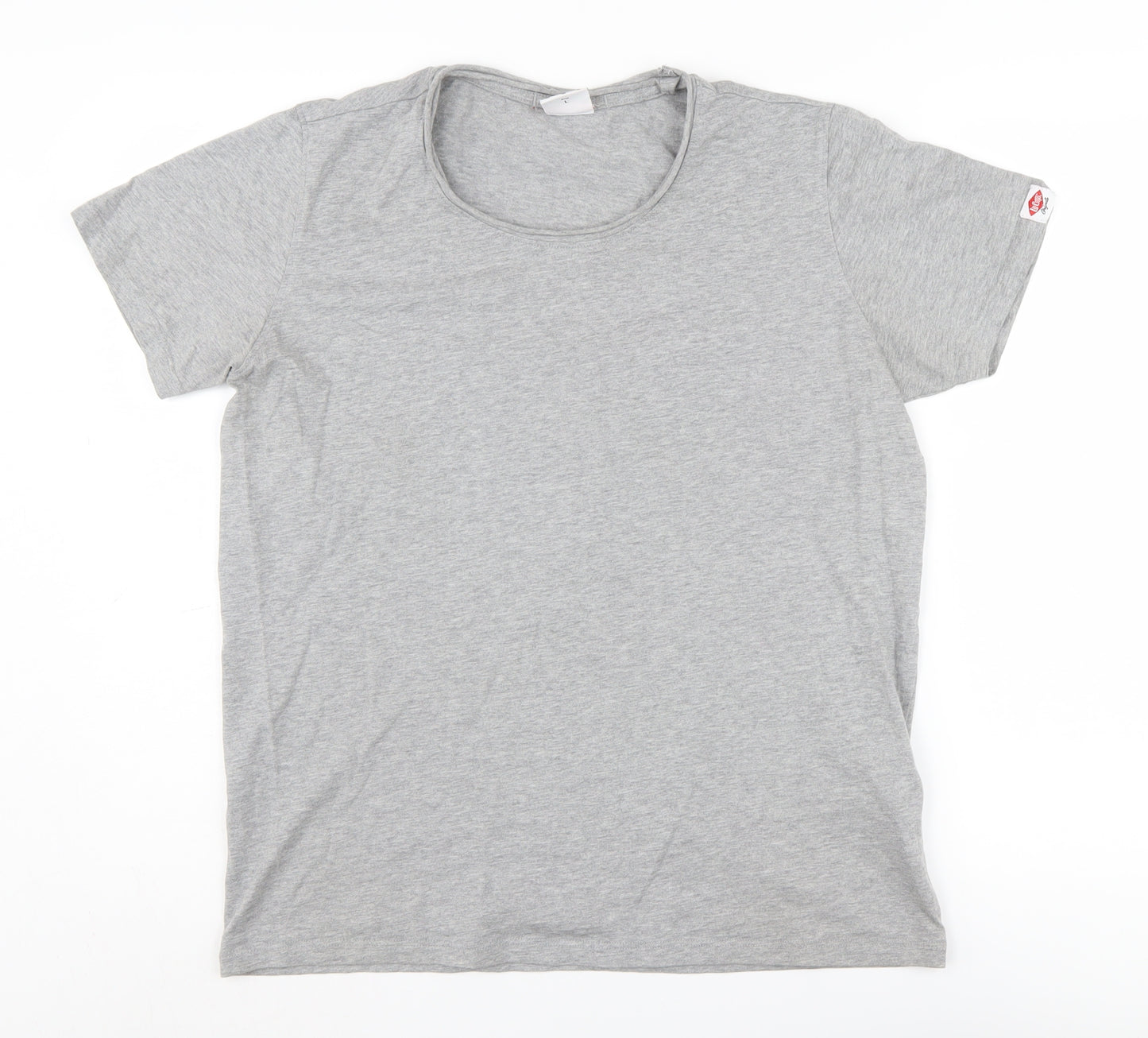 Le Coq Sportif Grey T-Shirt M Unisex Crew Neck Casual
