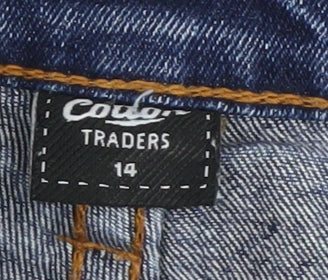 Cotton Traders Women's Blue Straight Denim Jeans Size 14