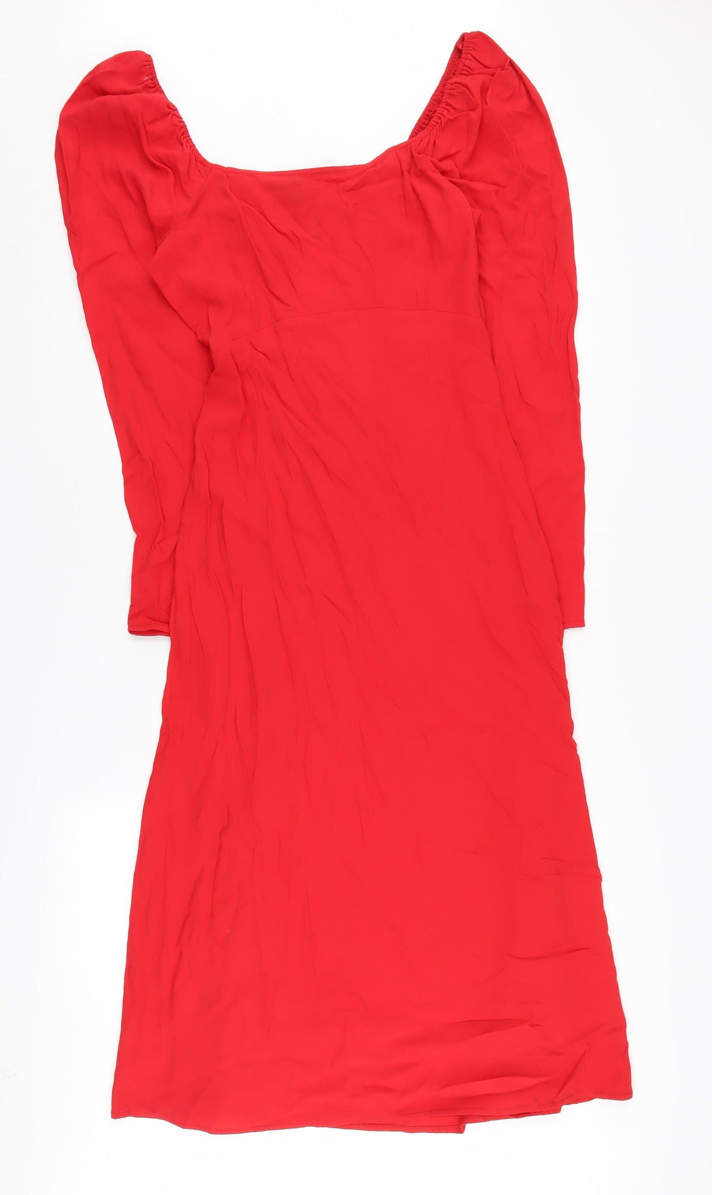Nobody's Child Red Long Sleeve Women's Dress Size 12