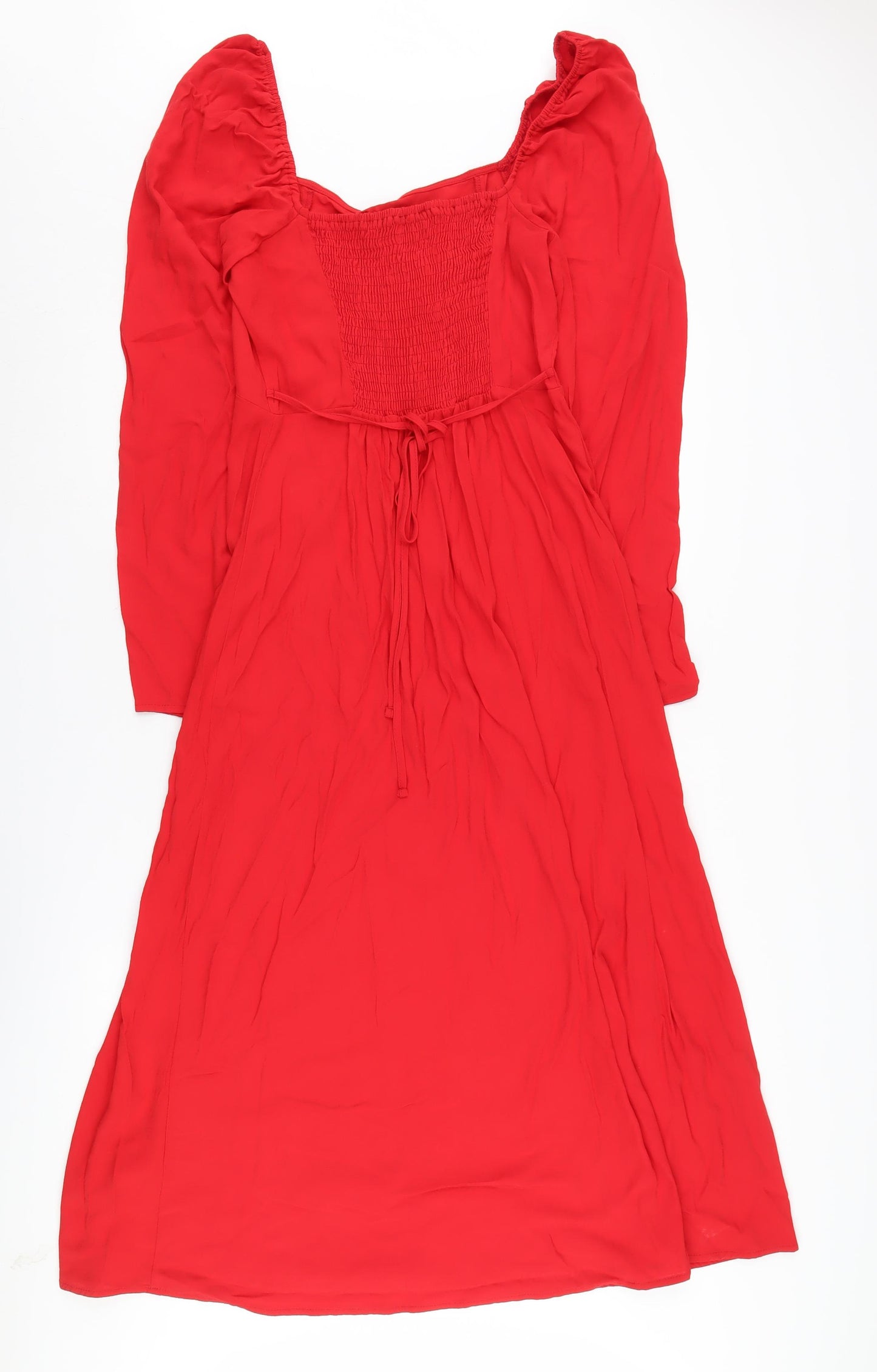 Nobody's Child Red Long Sleeve Women's Dress Size 12