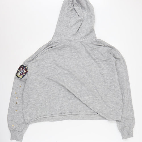 Harry Potter Women's Grey Hoodie, Large, Gryffindor Themed 14-16