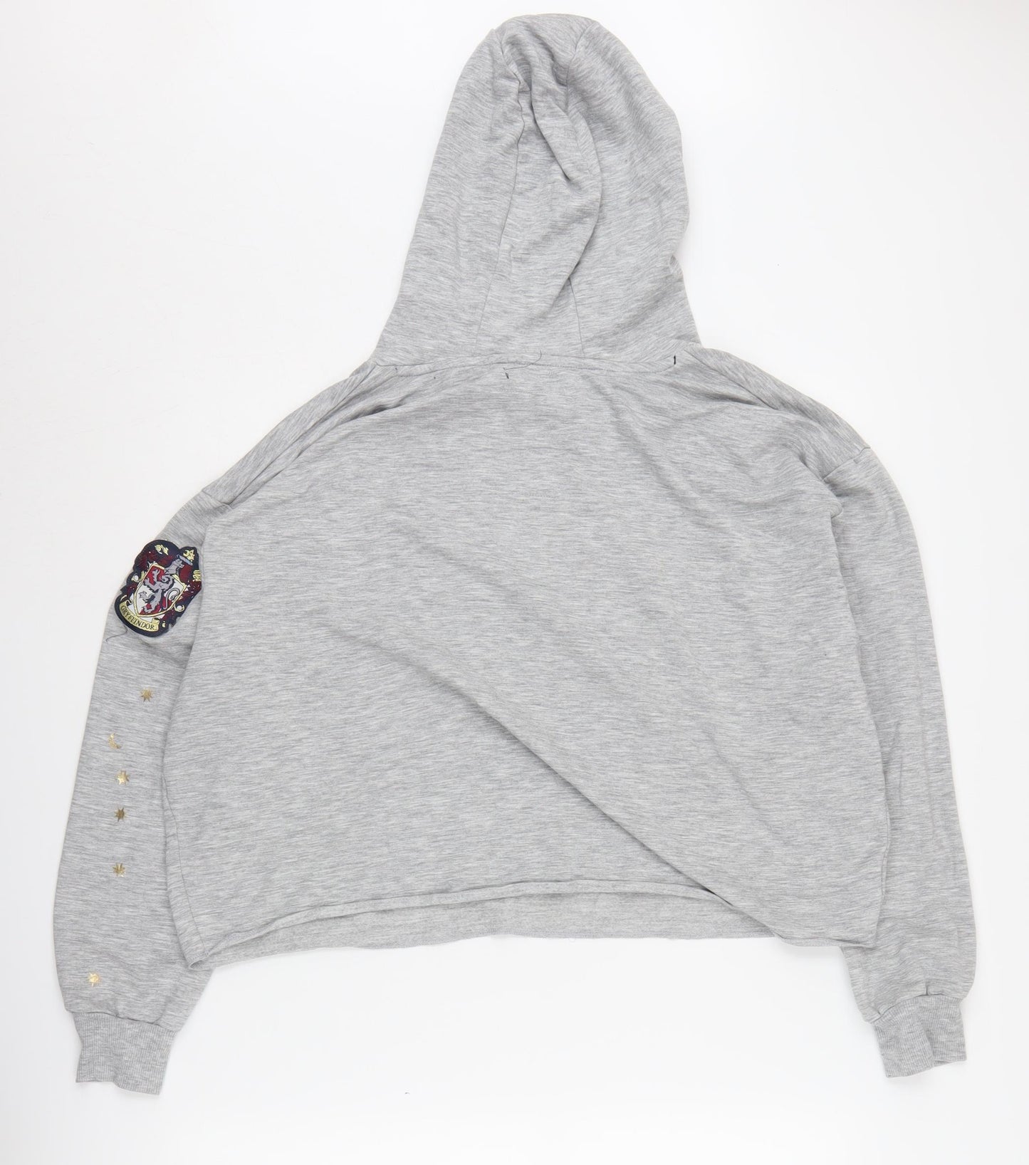 Harry Potter Women's Grey Hoodie, Large, Gryffindor Themed 14-16