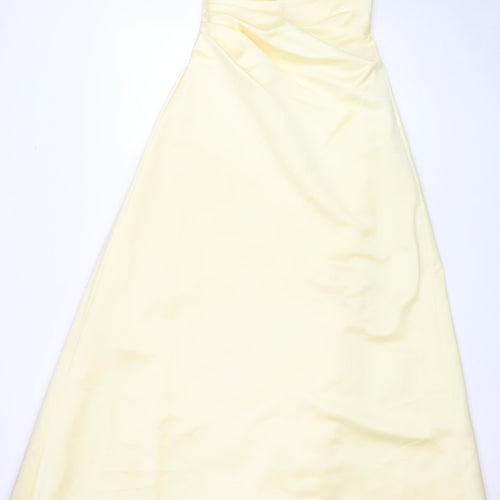 Alfred Angelo Gold Strapless Long Dress, Size 12 Women