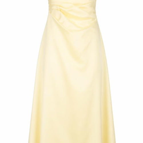 Alfred Angelo Gold Strapless Long Dress, Size 12 Women