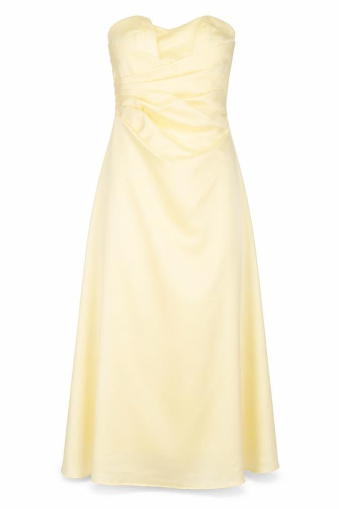 Alfred Angelo Gold Strapless Long Dress, Size 12 Women
