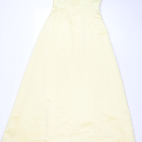 Alfred Angelo Gold Strapless Long Dress, Size 12 Women