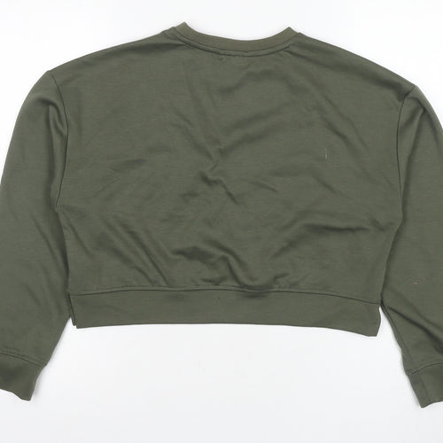 Zara Girls Green Pullover Sweatshirt 13-14 Years