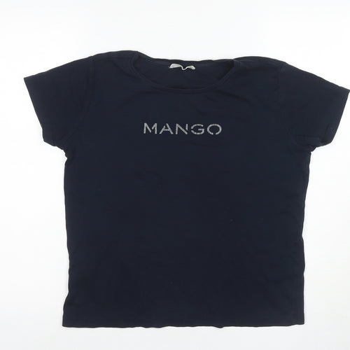 MNG Women’s Black XL Basic Crew Neck T-Shirt