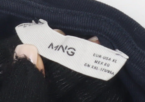 MNG Women’s Black XL Basic Crew Neck T-Shirt