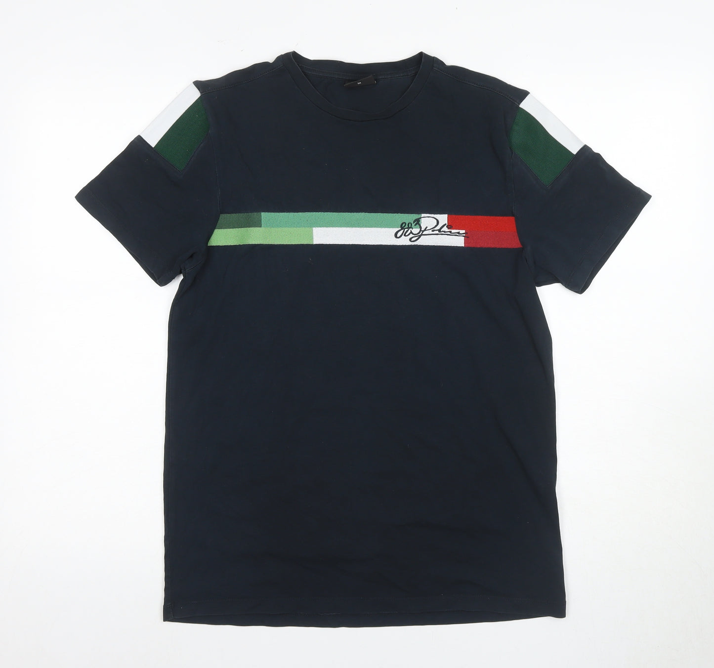 Police Men's Navy Graphic Print M T-Shirt