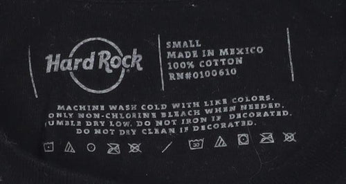 Hard Rock Men's Black Music T-Shirt S