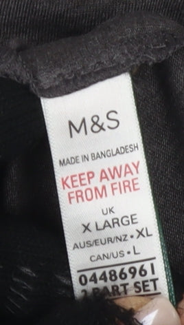 Marks & Spencer Women's Grey XL Nightshirt Embroidered