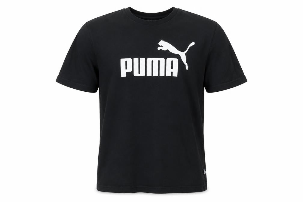 Puma Men's Black M Logo Sports T-Shirt
