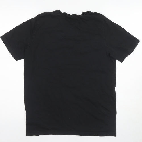 Puma Men's Black M Logo Sports T-Shirt