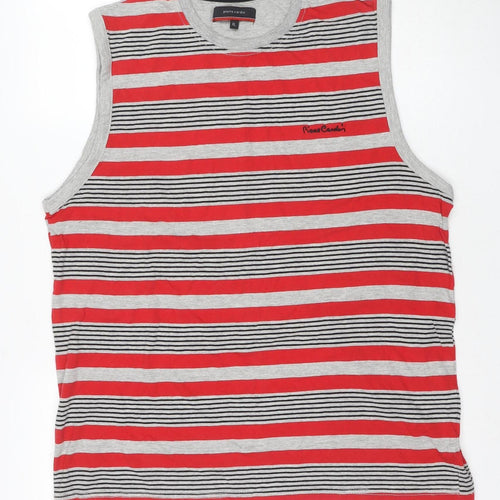 Pierre Cardin Men's Red XL Sleeveless T-Shirt