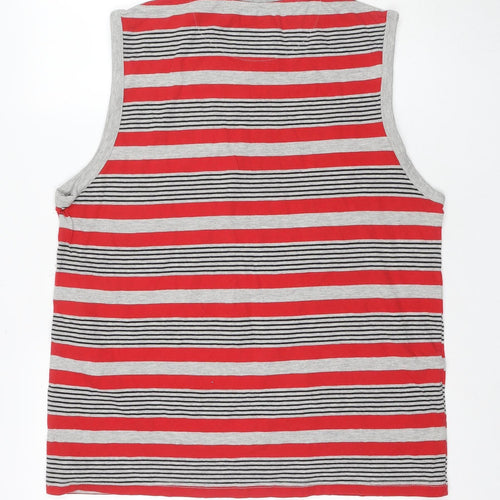 Pierre Cardin Men's Red XL Sleeveless T-Shirt