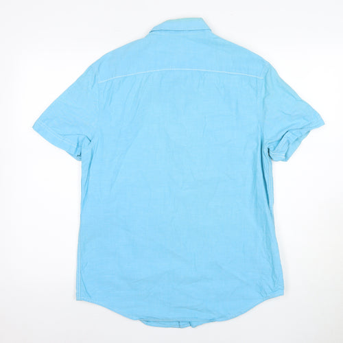 Original Penguin Men's Blue M Regular Short Sleeve Shirt