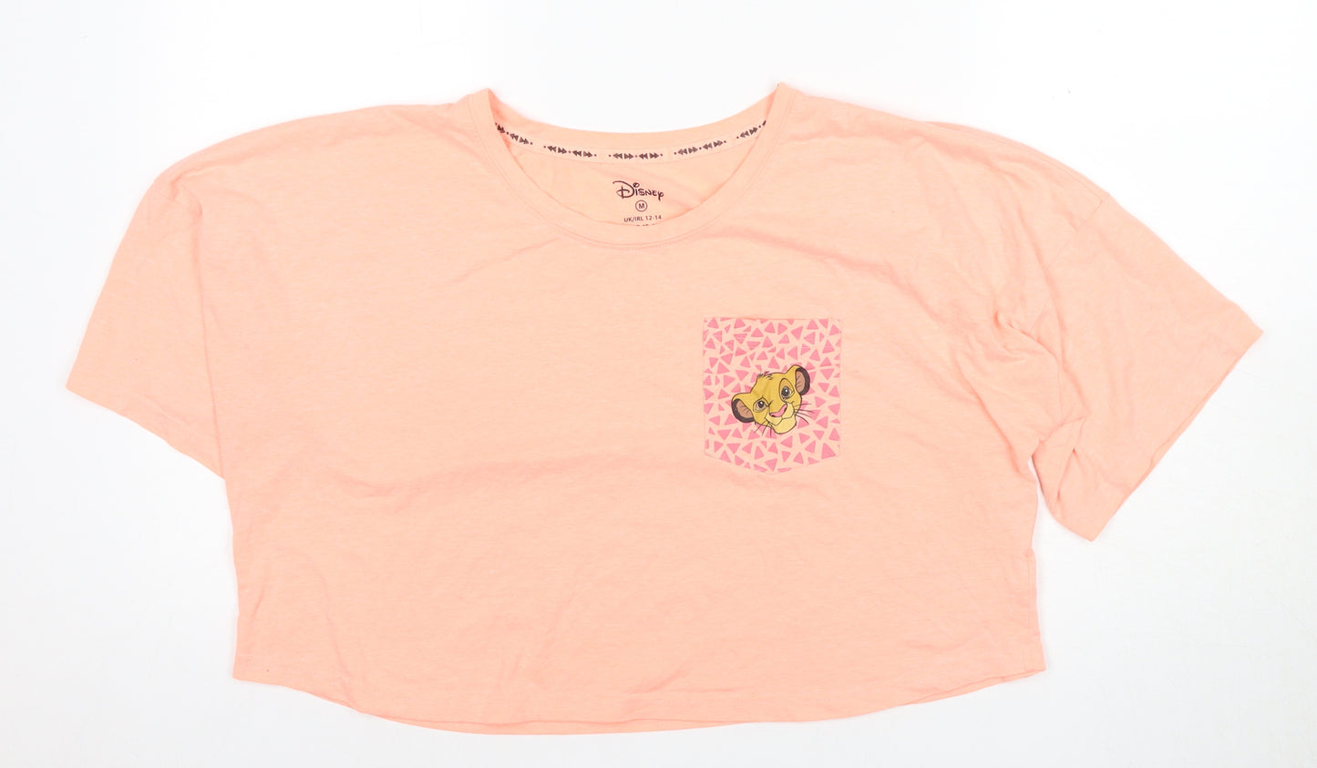 Disney Women's Pink M Simba Cartoon Pyjama Top