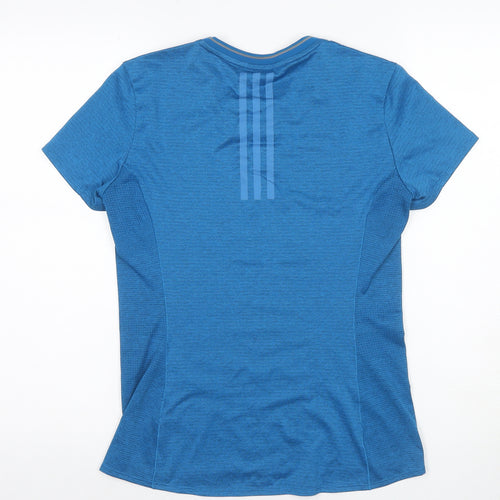 Adidas Women's Blue T-Shirt, Size 8, Lightweight, Breathable
