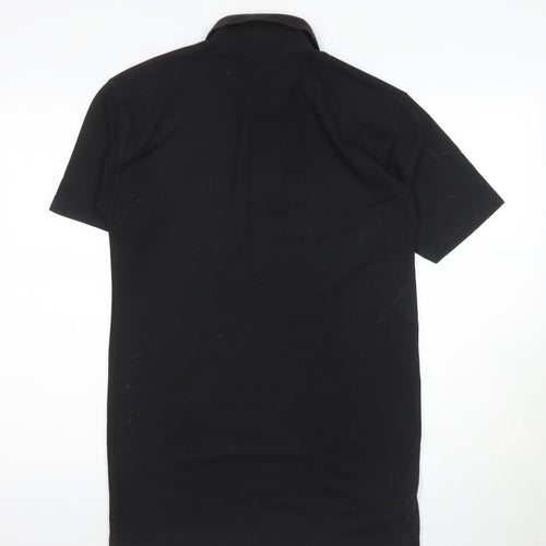 Pegasus Men's Black Polo Shirt M Solid Casual