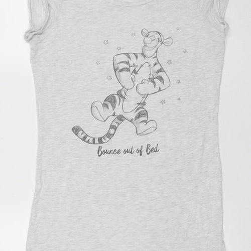 Disney Women's Grey Tigger Nightshirt, Size 6, Graphic Print