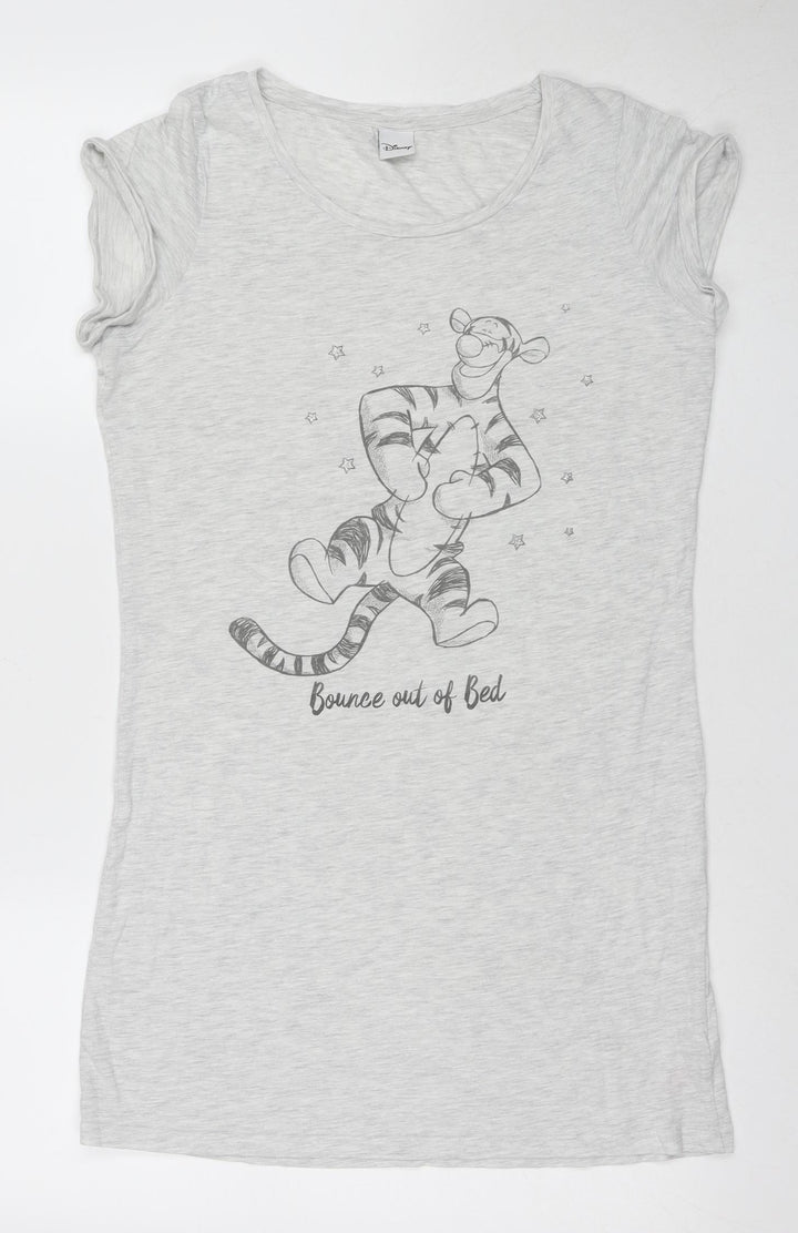 Disney Women's Grey Tigger Nightshirt, Size 6, Graphic Print