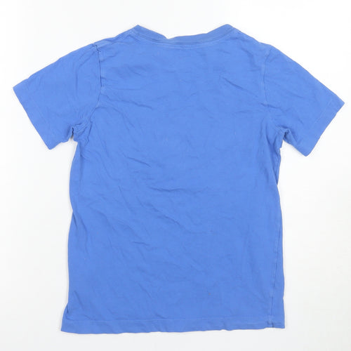 Nike Boys Blue Graphic T-Shirt, Size M, Casual Sportswear