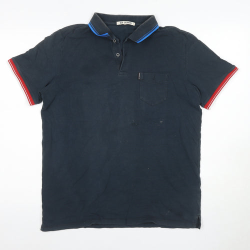 Ben Sherman Men's Blue Polo - Size L, Cotton Classic